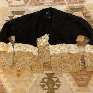 Chunky knit cropped cardigan